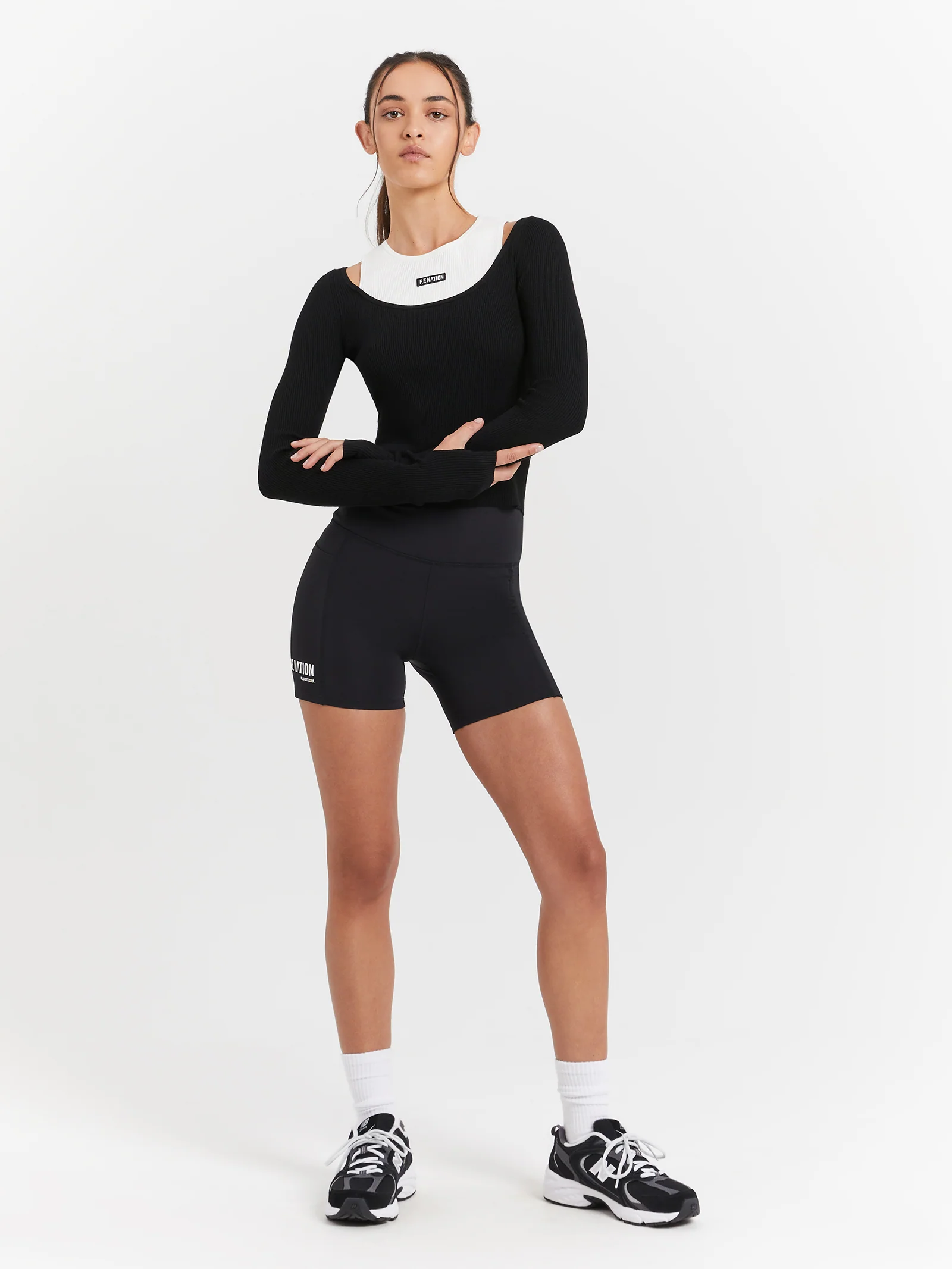 Parallel Knit Long Sleeve Top