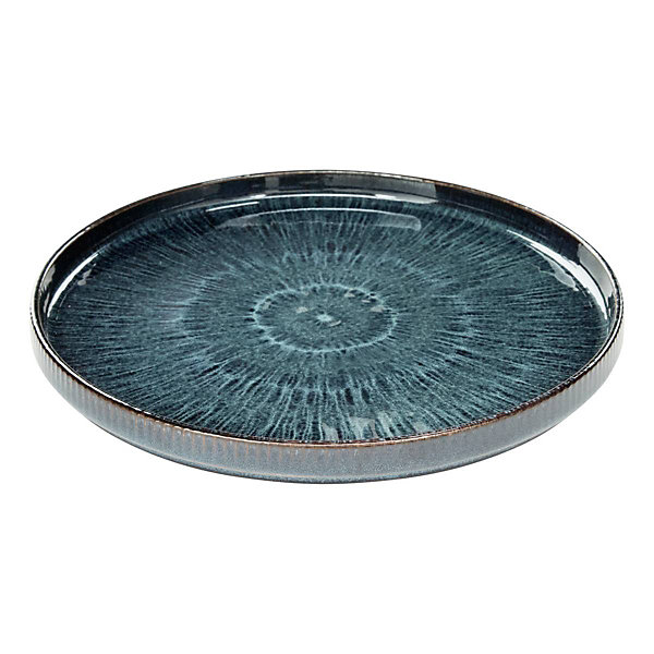 Lot de 4 Assiettes Eva bleu - Atmosphera