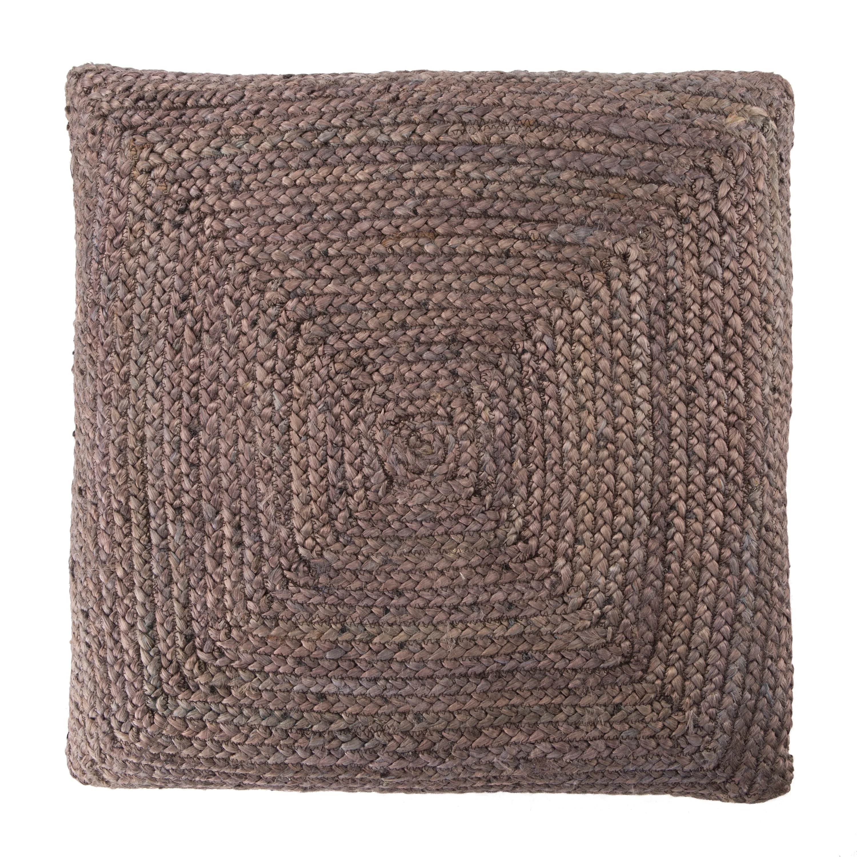 The Curated Nomad Faxon Textured Jute Pouf/ Floor Pillow