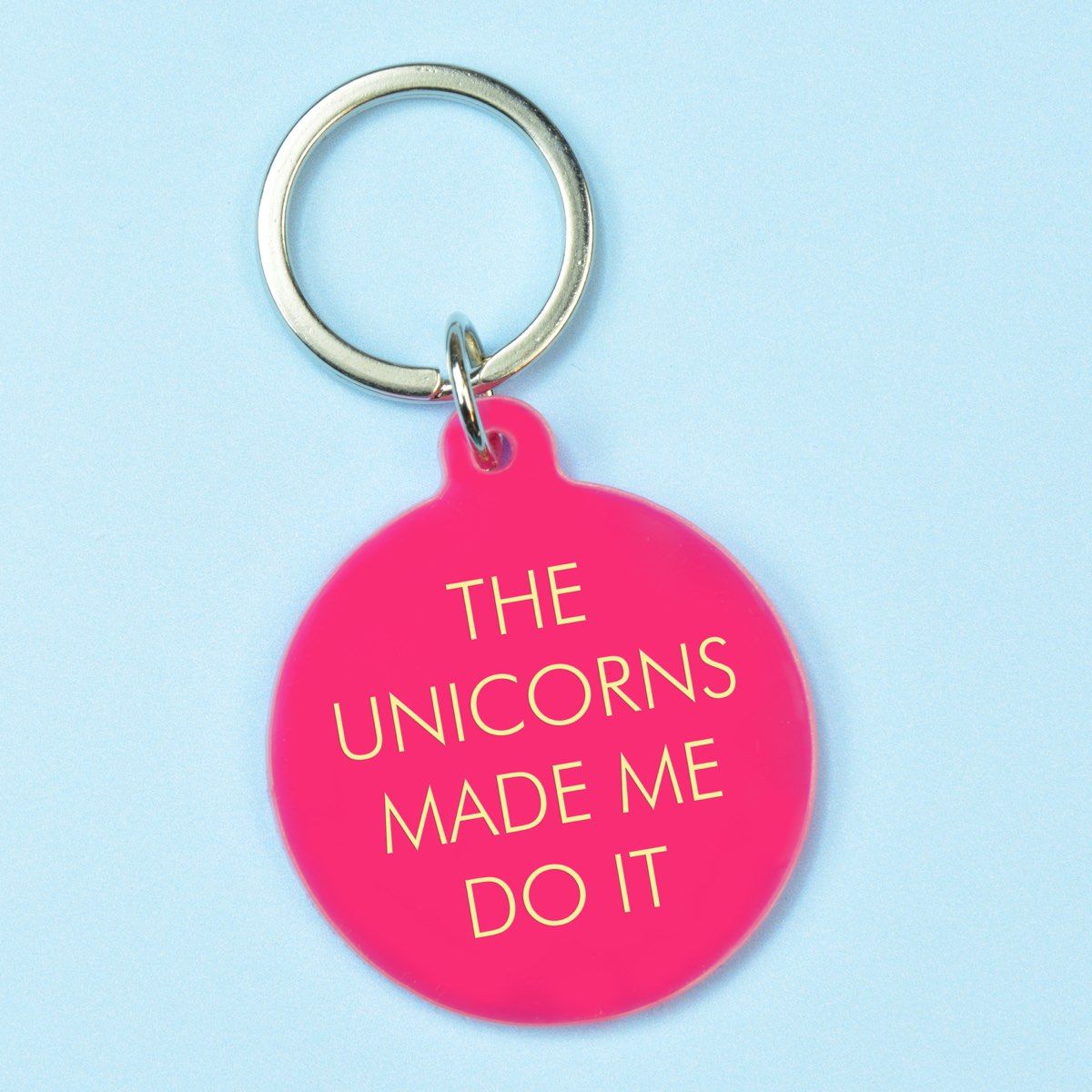 Flamingo Candles The Unicorns Made Me Do It Keyring