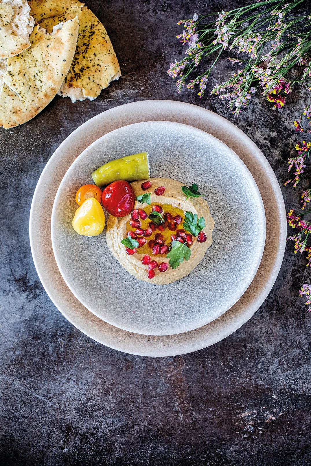 Bonna Dinerbord - Luca Ocean - Porselein - 27 cm - set van 6