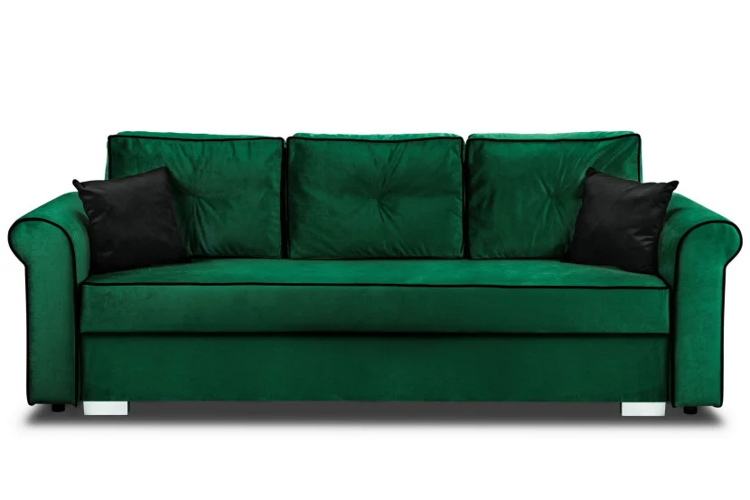 Zestaw Wypoczynkowy do Salonu Merida Sofa   2 Fotele Zielony