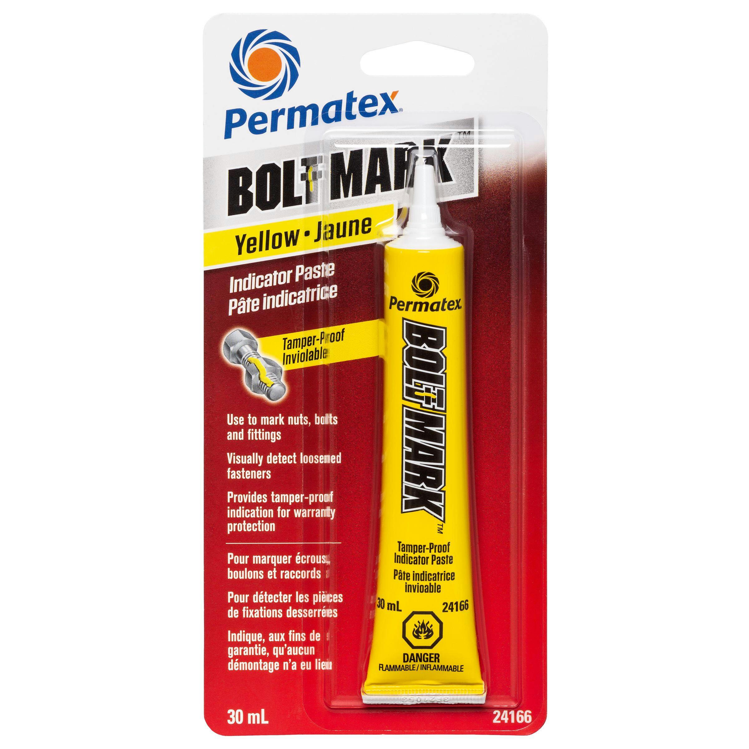 Permatex Bolt Mark Indicator Paste, Yellow, 30-mL