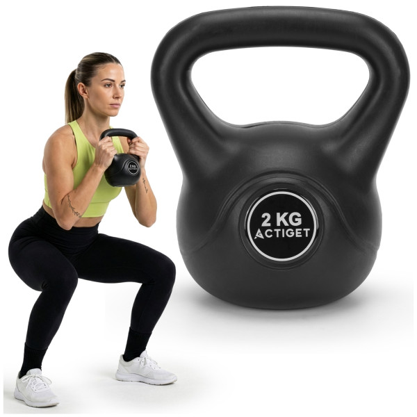 Kettlebelle 2 kg ABS Actiget odważnik kulowy do ćwiczeń siłowych kula
