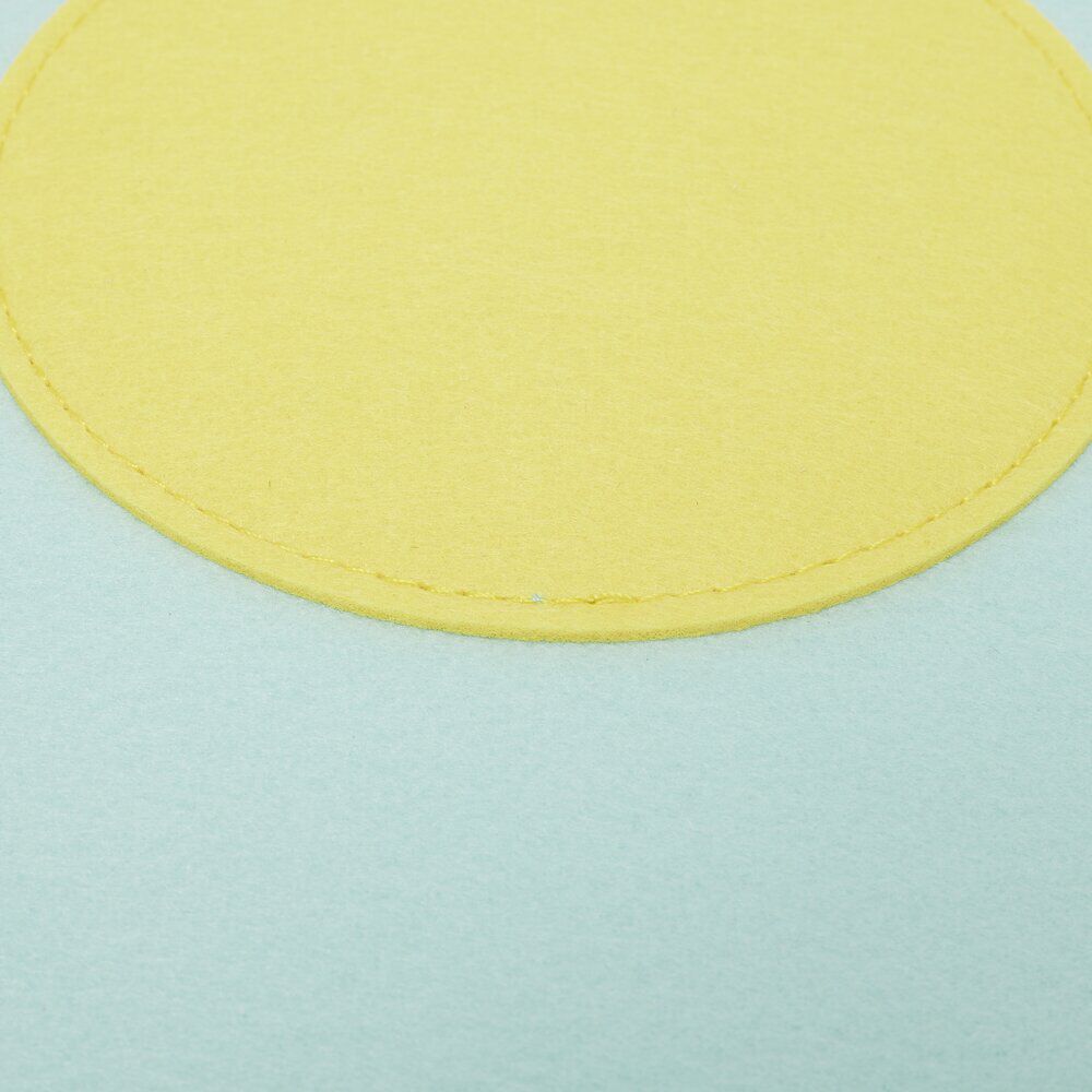Protège-poêle x3 feutrine forme fleur Ø38cm (2 modèles)