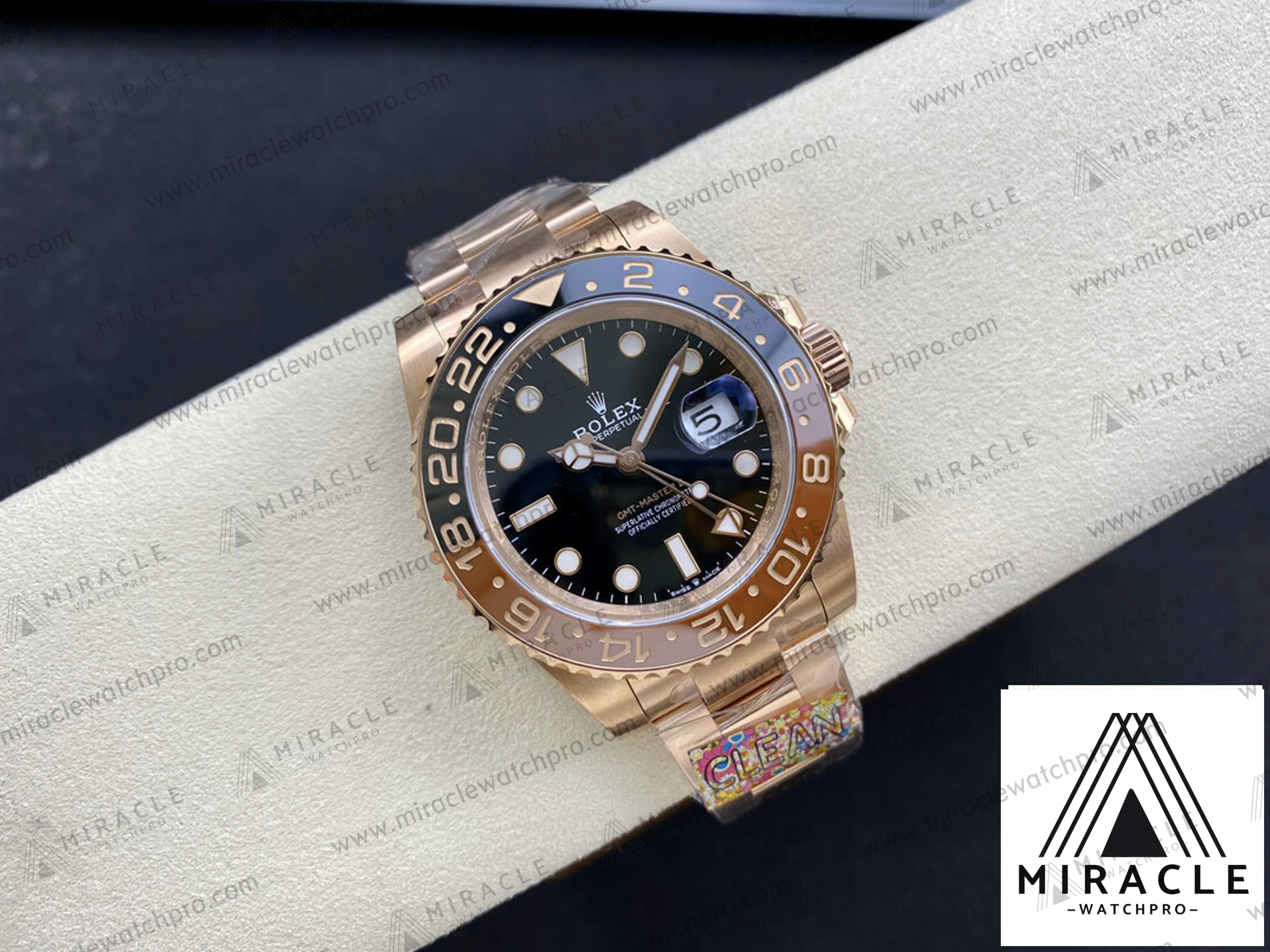 ROLEX-GMT MASTER II-ref.M126715CHNR-0001- Elite Clone-40mm-Replica Watch