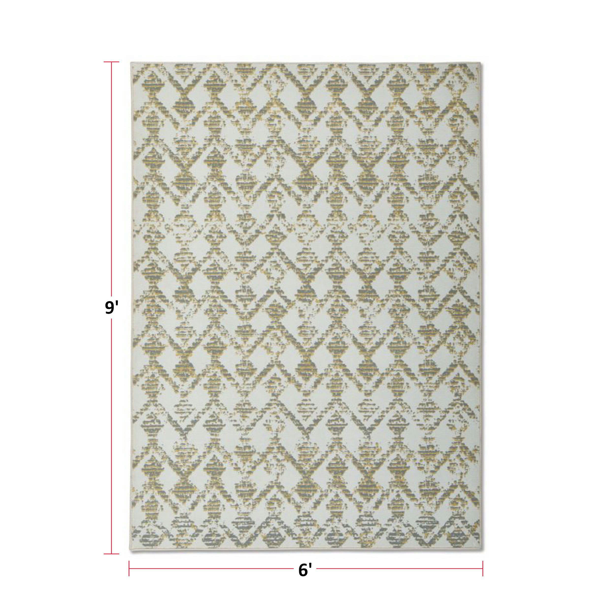 CANVAS Oxbow Indoor Area Rug, Taupe/Ivory, 6-ft x 9-ft