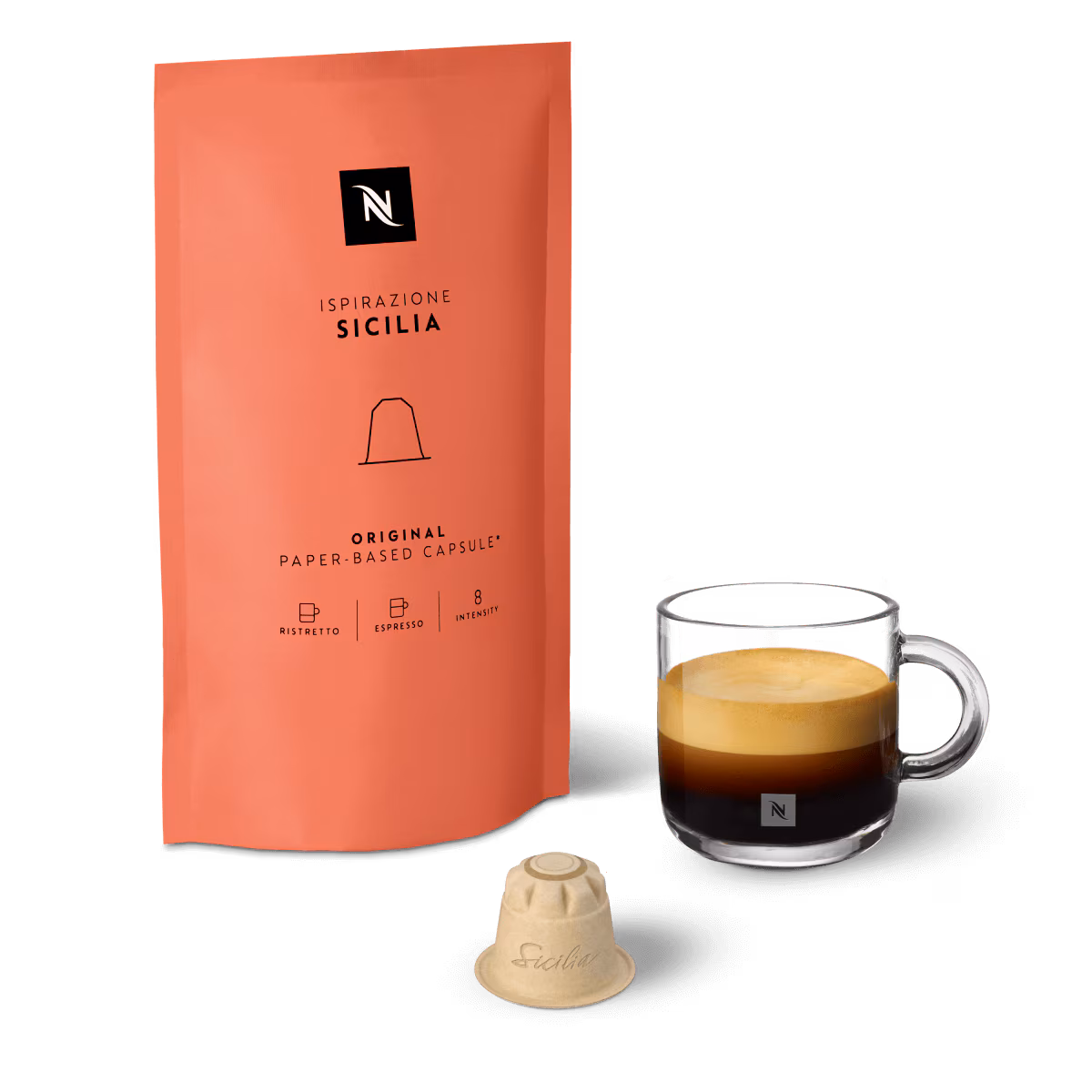 Ispirazione Sicilia - Paper-based Coffee Capsules - Nespresso