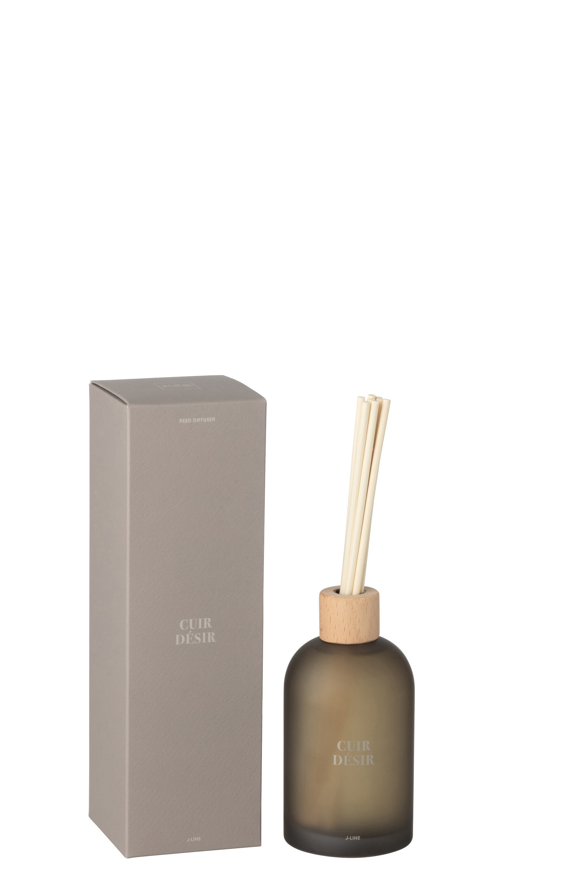 J-Line geurstokjes Accords Essentiels - Cuir Désir - bruin -
