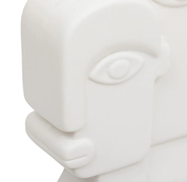 Figurka z dolomitu biała FACE 26 cm