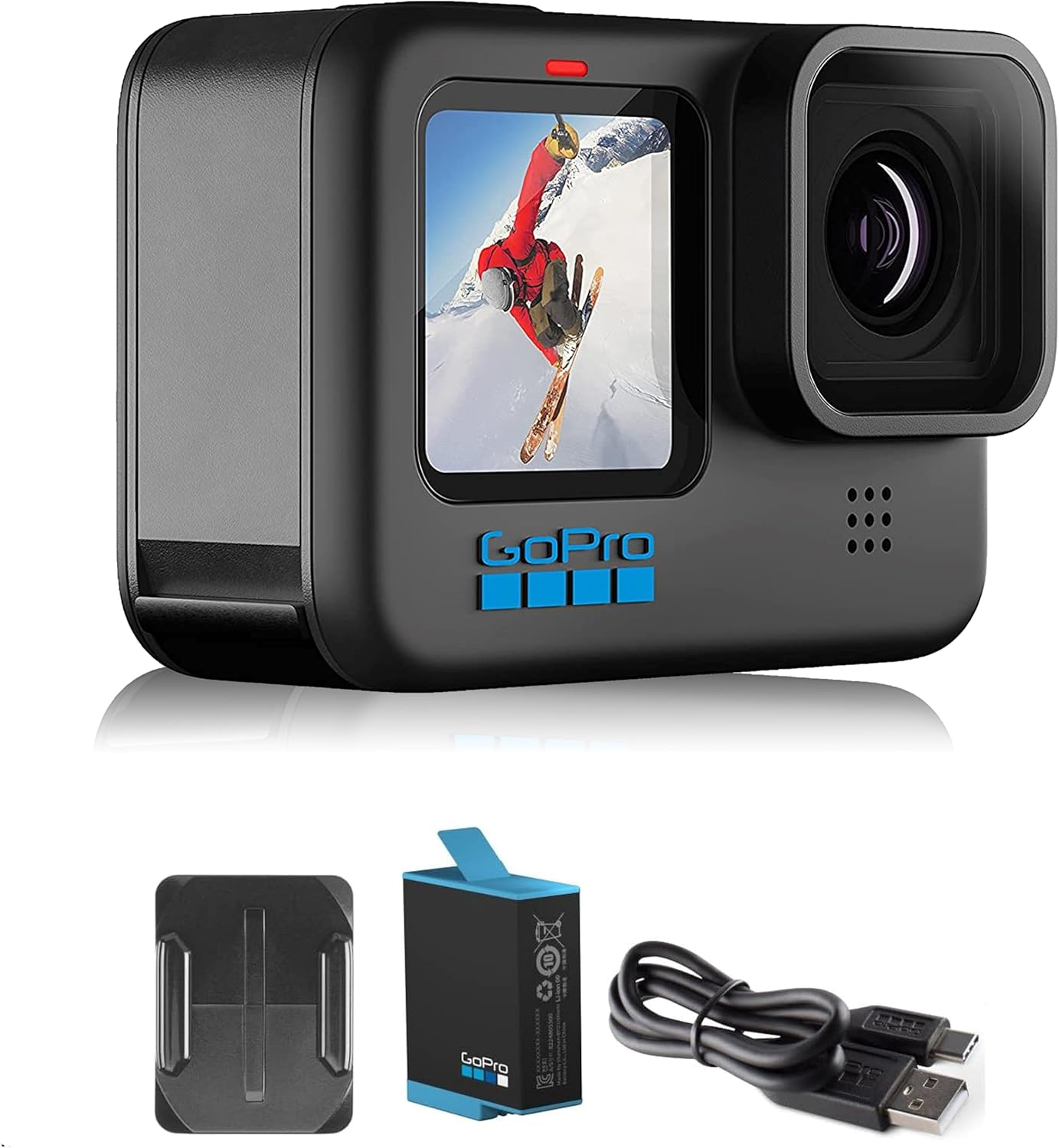 GoPro HERO10 Black- E-Commerce Packaging - Waterproof Action Camera with Front LCD & Touch Rear Screens  5.3K60 Ultra HD Video