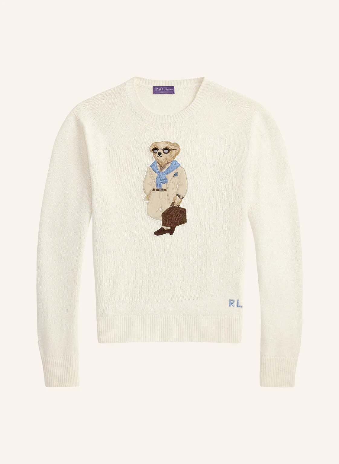RALPH LAUREN PURPLE LABEL Pullover mit Seide
