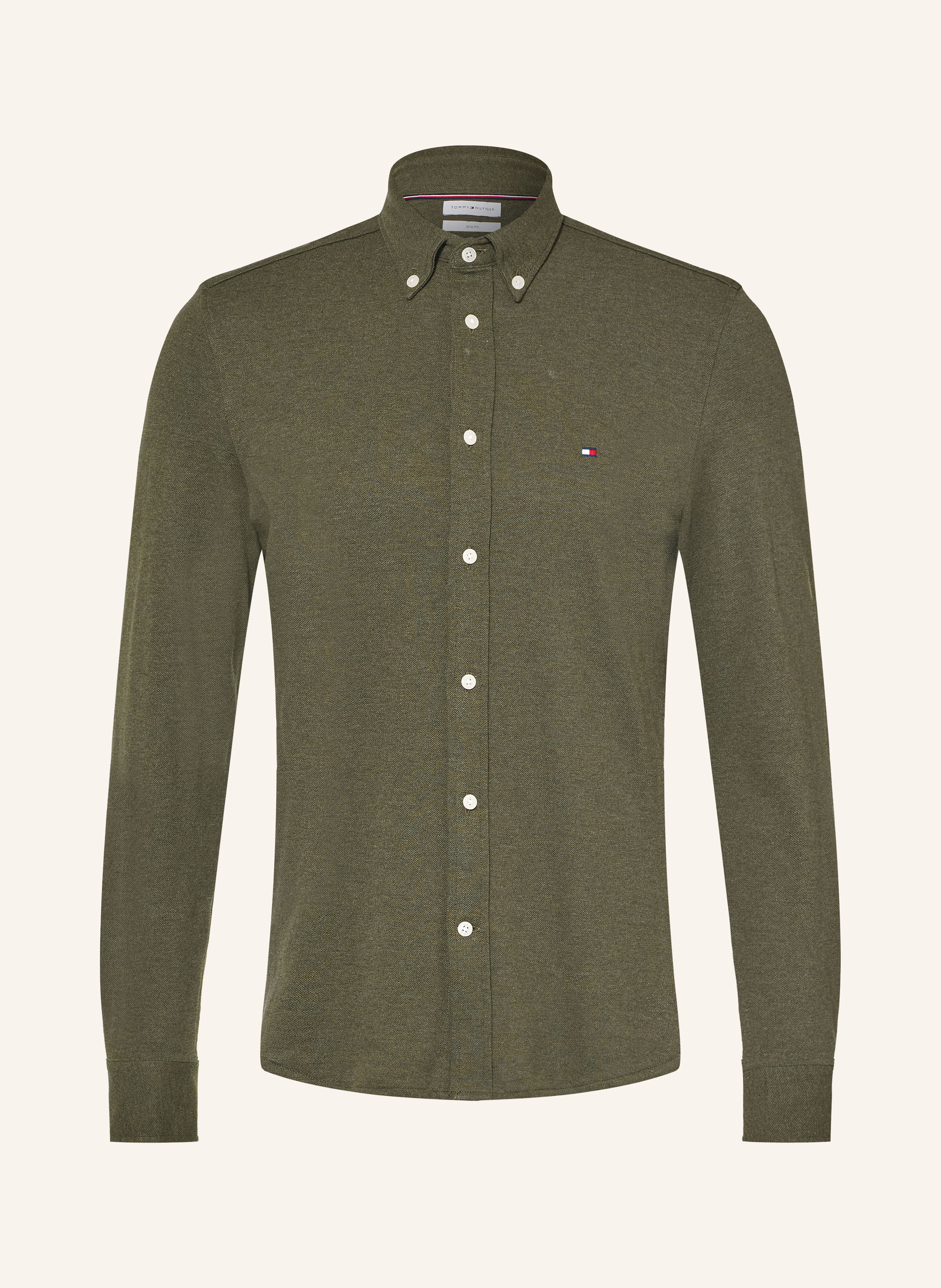 TOMMY HILFIGER Piqué-Hemd Slim Ft