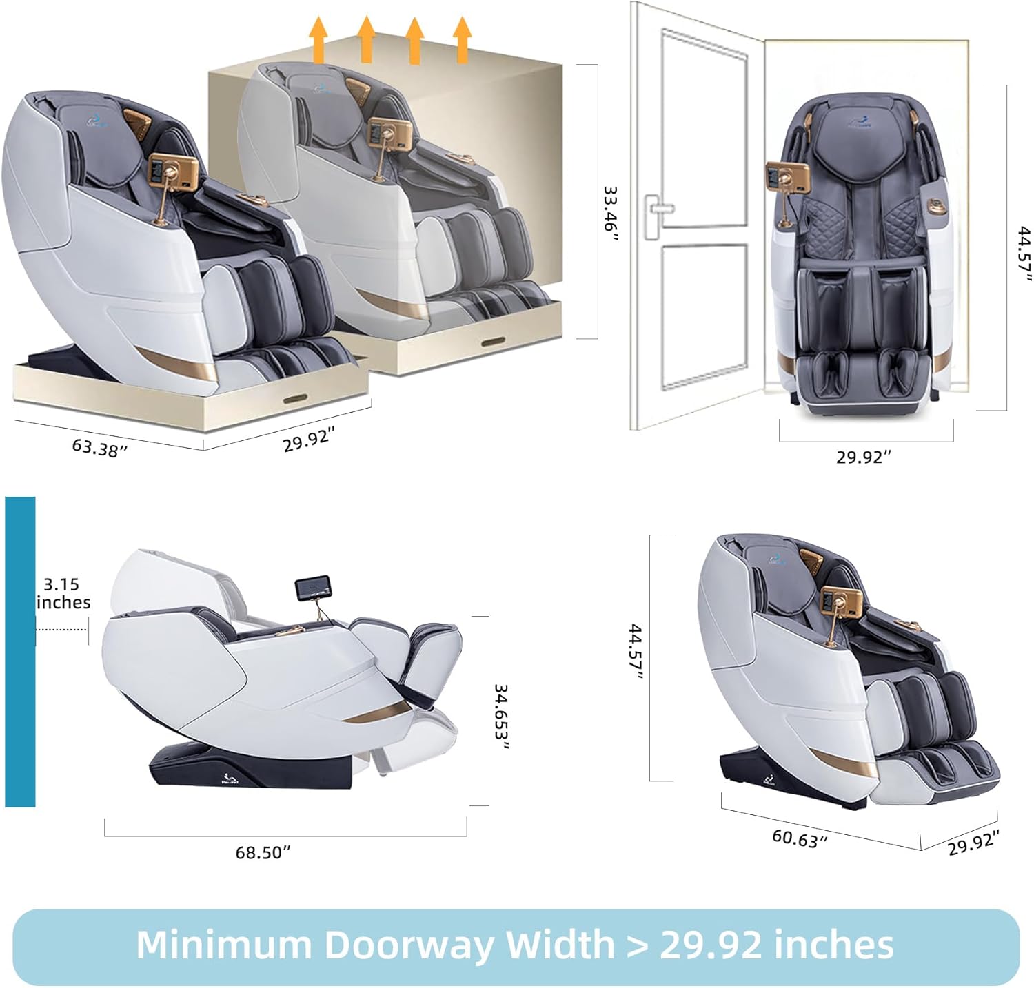 MassaMAX 2026 4D Massage Chair, Full Body Recliner with OTA Cloud Tech, Deep Yoga Stretch, 27 Auto Modes, 55 SL Track, APP & AI Voice Control, Auto Footrest, Zero Gravity, and Heating for Relaxation