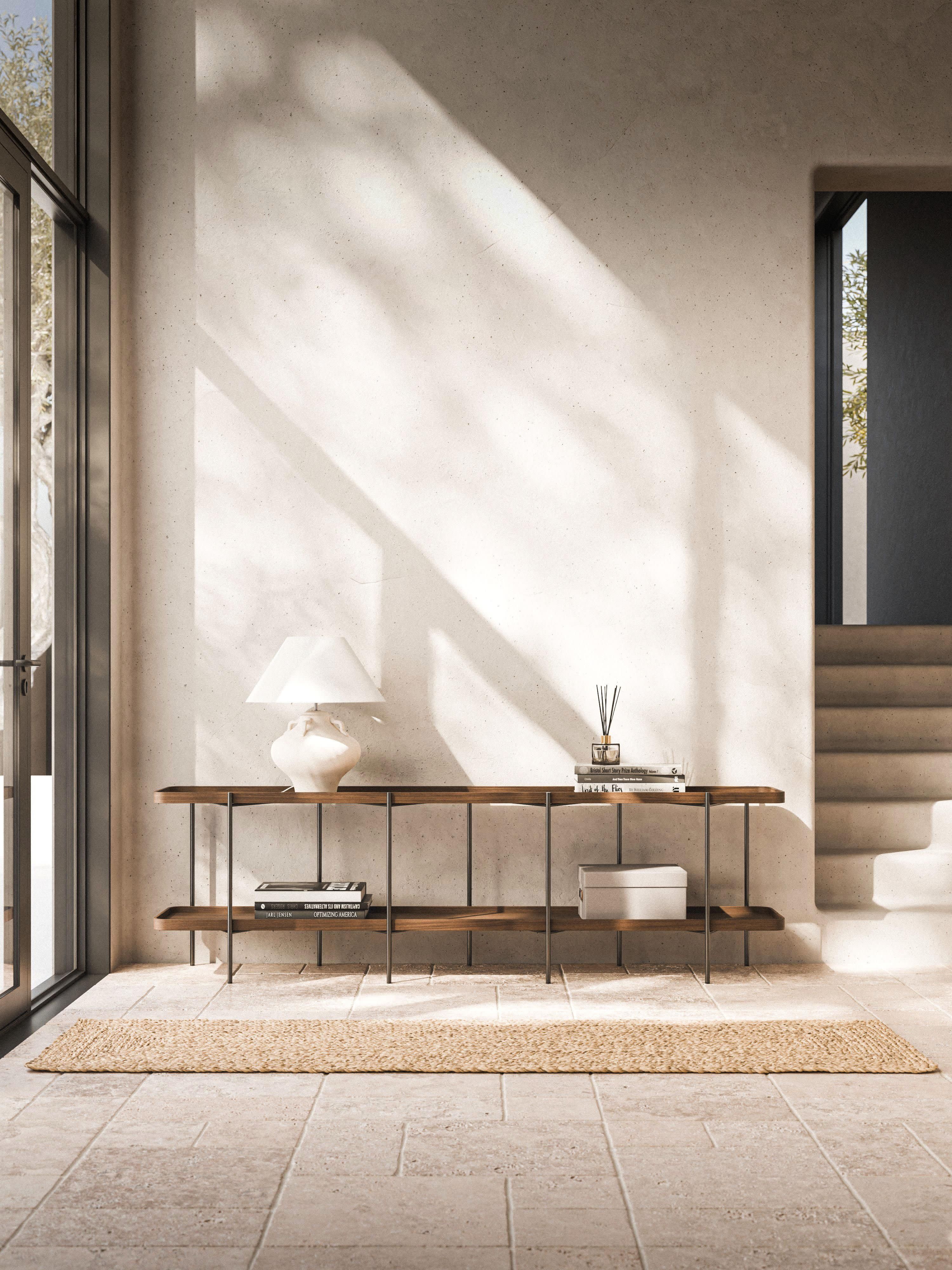 Niedriges Holz-Regal Renee