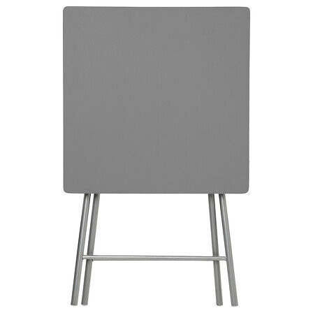 STÓŁ SKŁADANY 2-osobowy 60x60 cm szary METALOWY blat z MDF