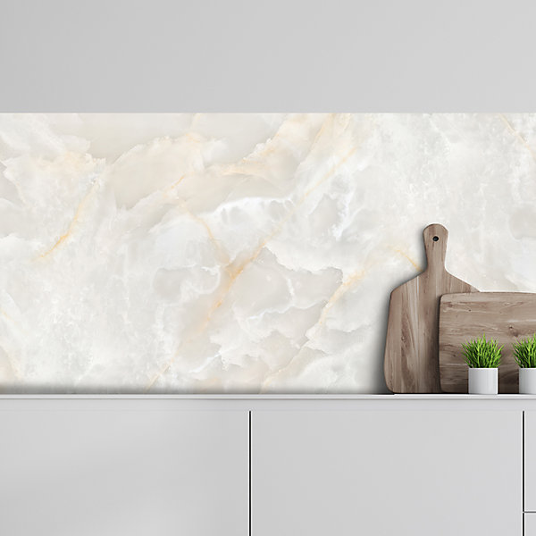 Crédence adhésive effet marbre 30x70 cm