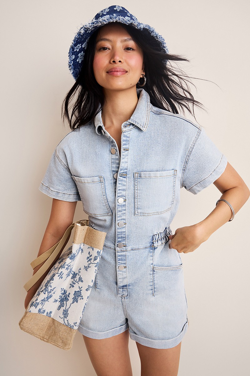 Paige Denim Utility Romper