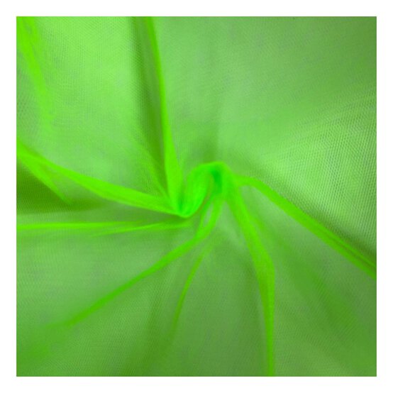 Fluorescent Green Nylon Dress Net Fabric by the Metre