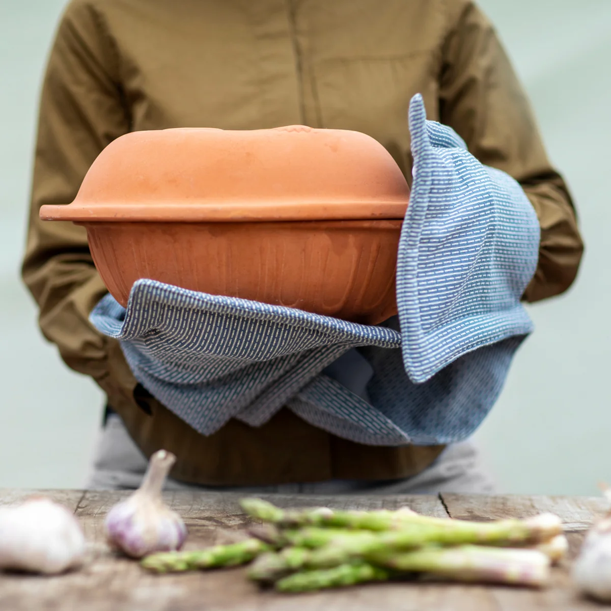 The Organic Company - Ofenhandschuh, 22 x 100 cm, morning grey