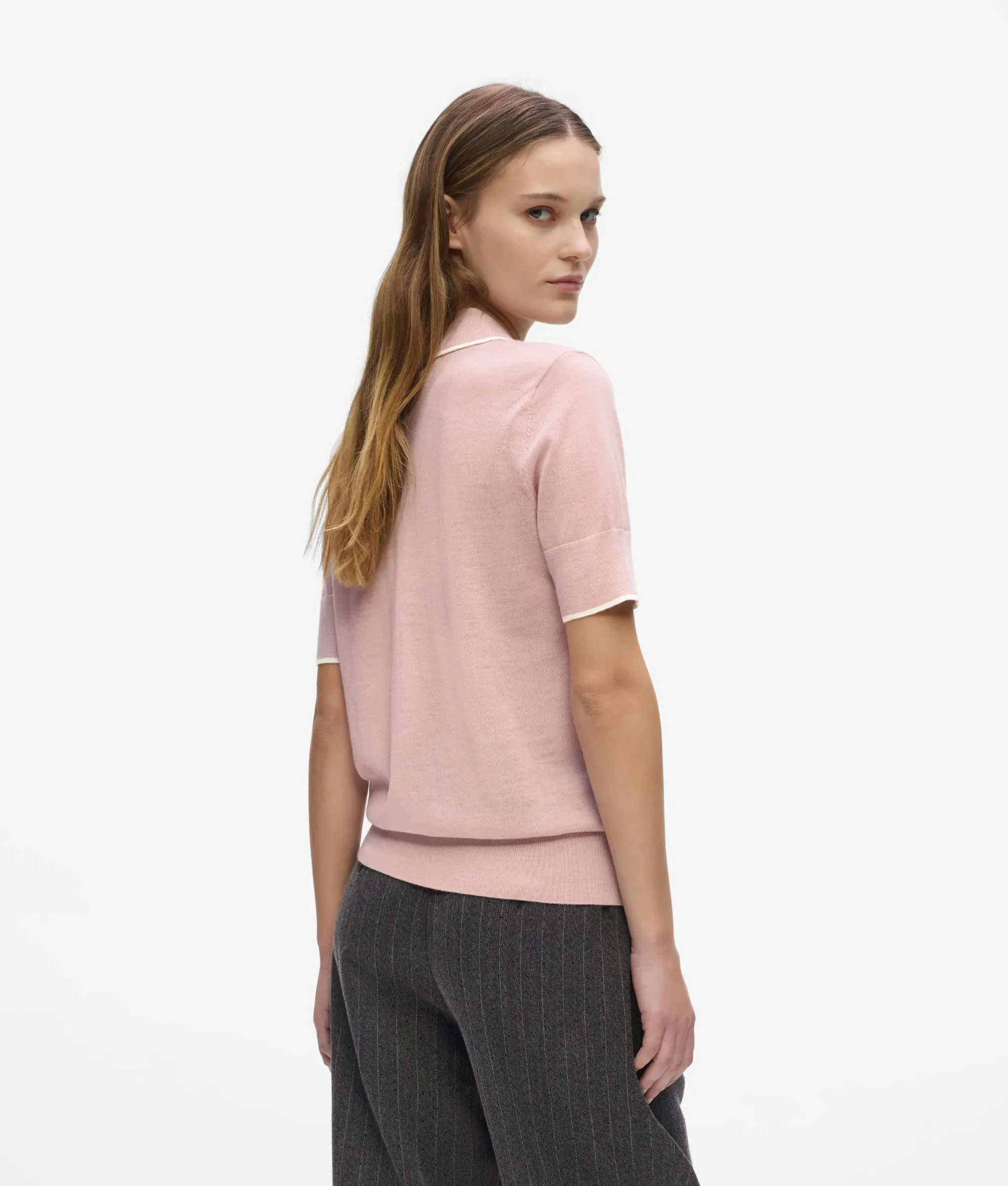 Polo en laine mérinos
