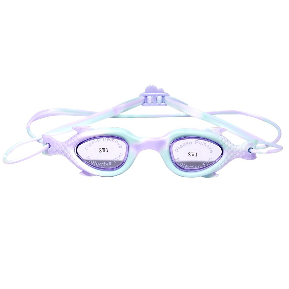 Lunette de natation sirène silicone violet 17x14xH4cm (2 modèles)