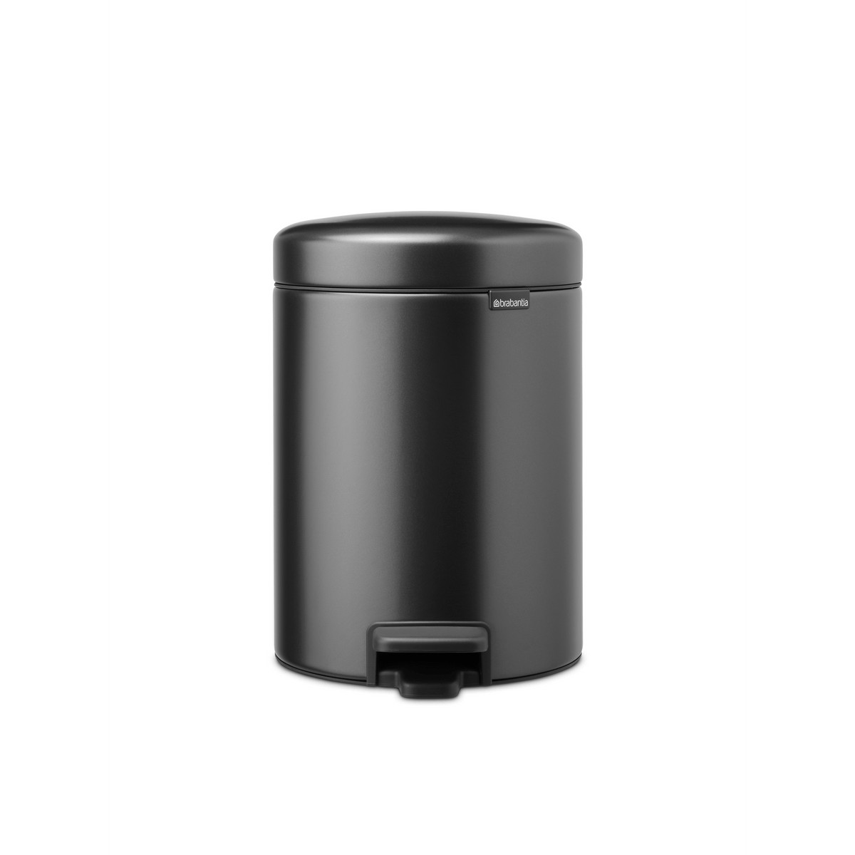 Brabantia NewIcon Pedaalemmer, 5 liter, kunststof binnenemmer - Confident Grey