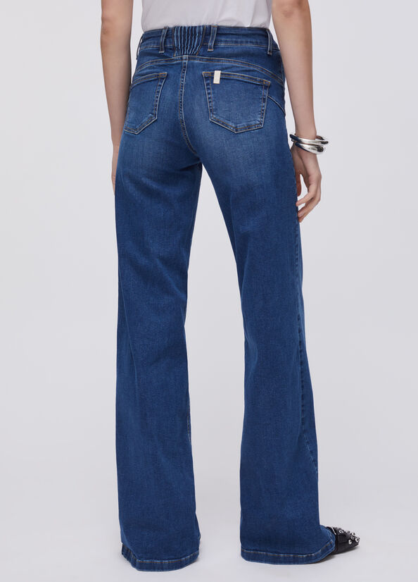 Jeans flare a vita alta