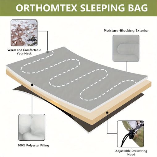 NNETM Jungle Pattern Sleeping Bag