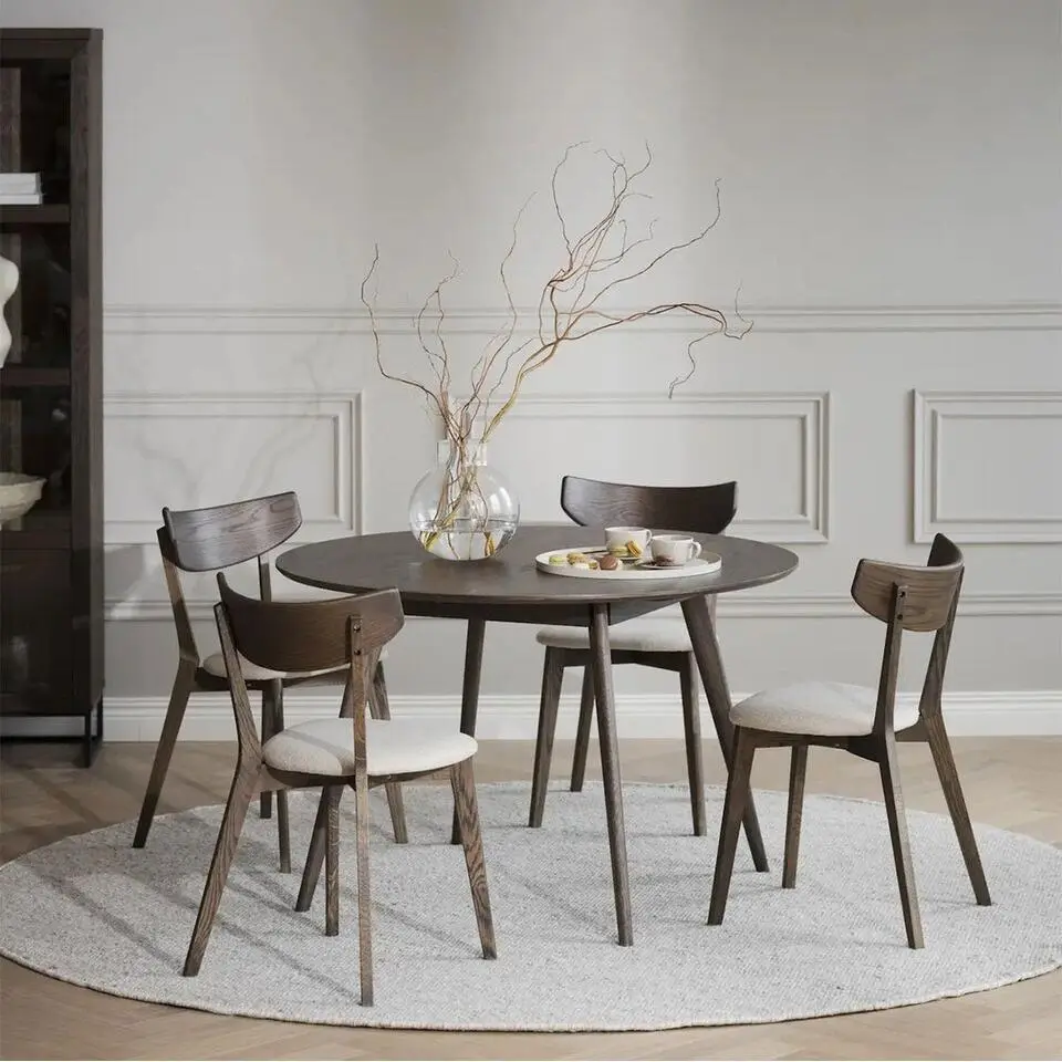 Rowico Home Yumi Ronde Houten Eettafel &Oslash; 115 - Donker Eiken