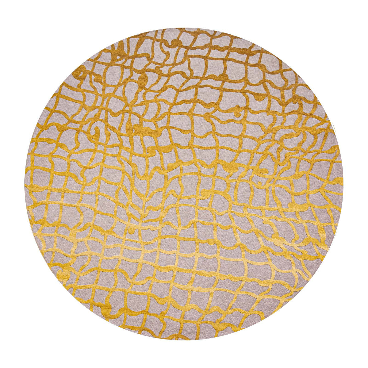 Louis De Poortere vloerkleed Yellow Scarab - geel - 140x140cm