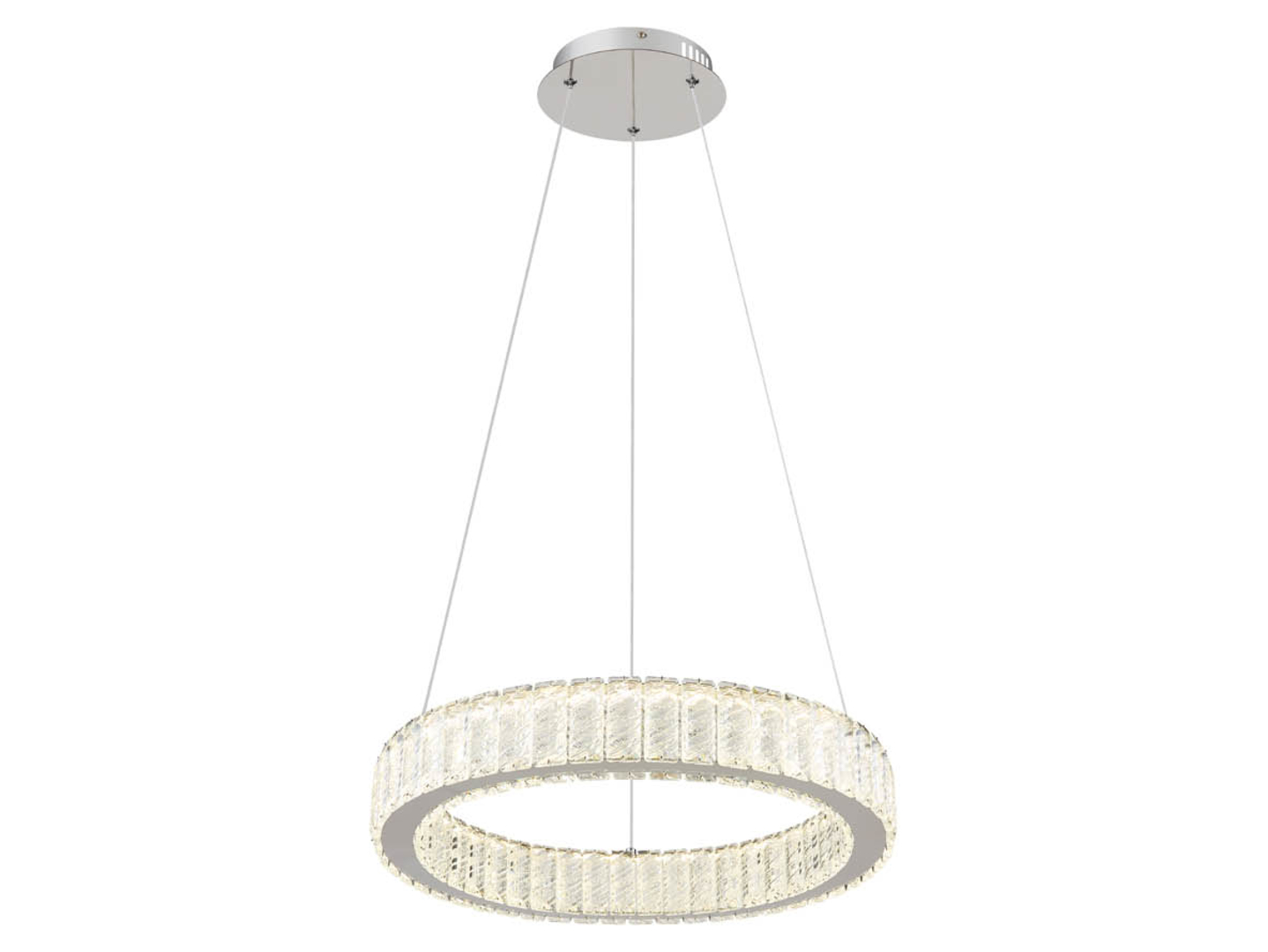 Lampa wisząca Mucky LED ze ściemniaczem srebrna