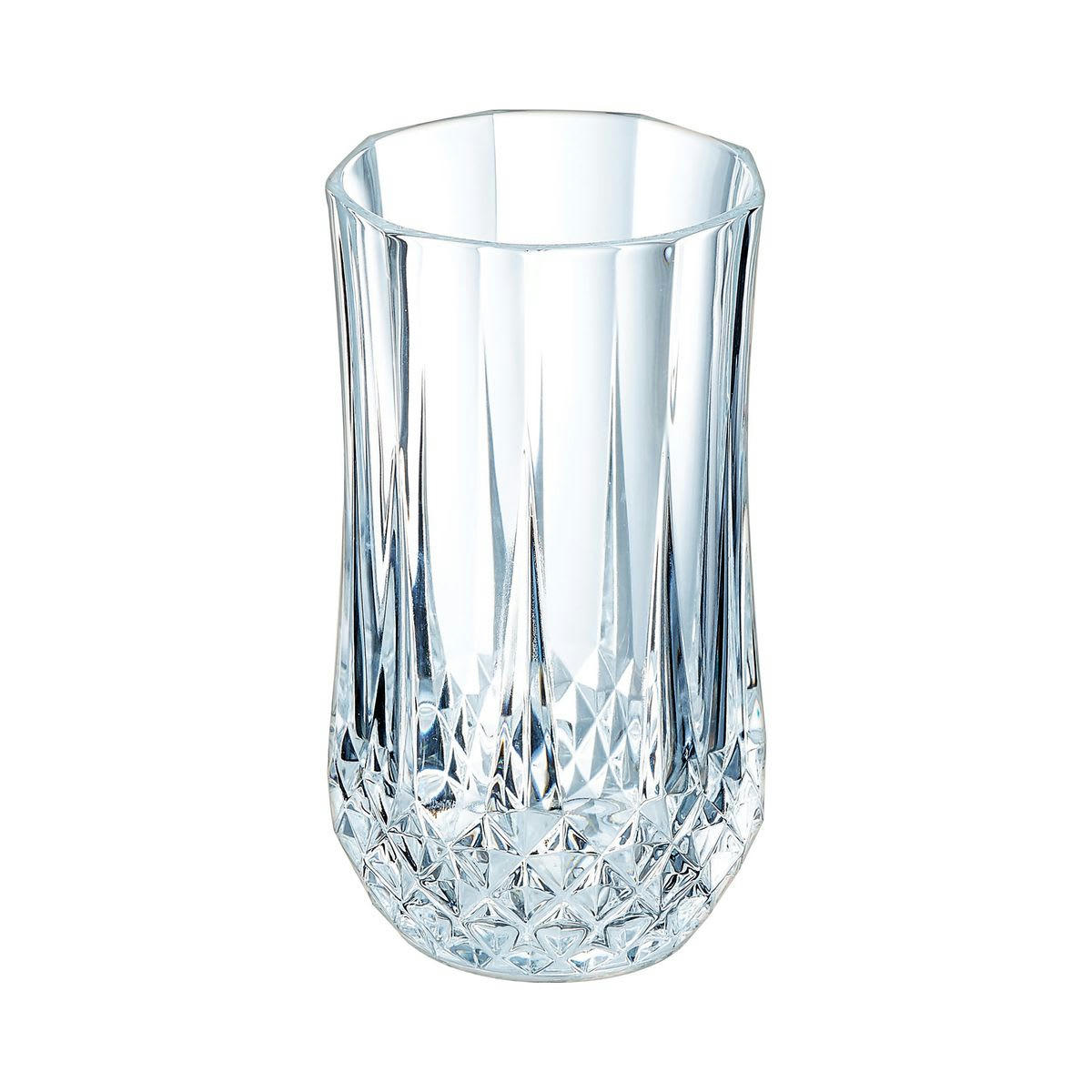 LONGCHAMP - 6 verres à eau 36cl - Verre ultra transparent au design vintage