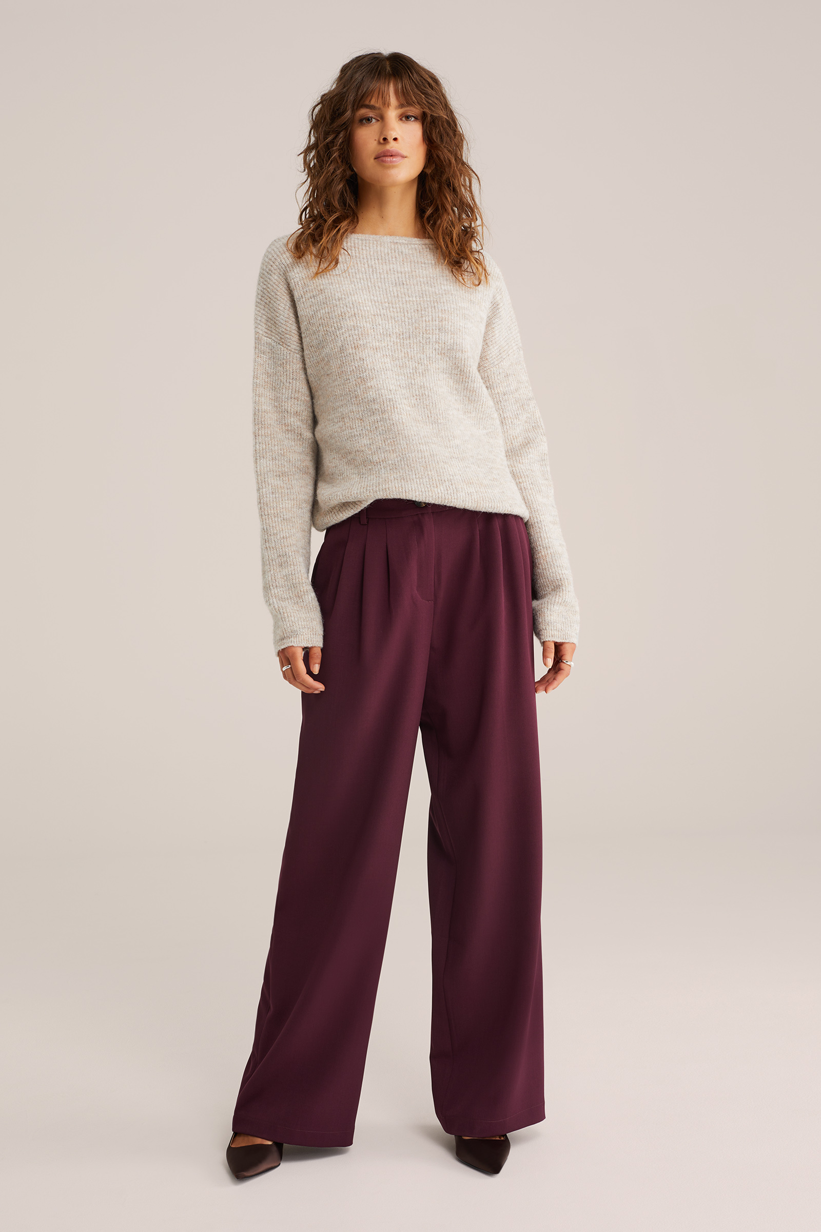 Dames wide leg pantalon