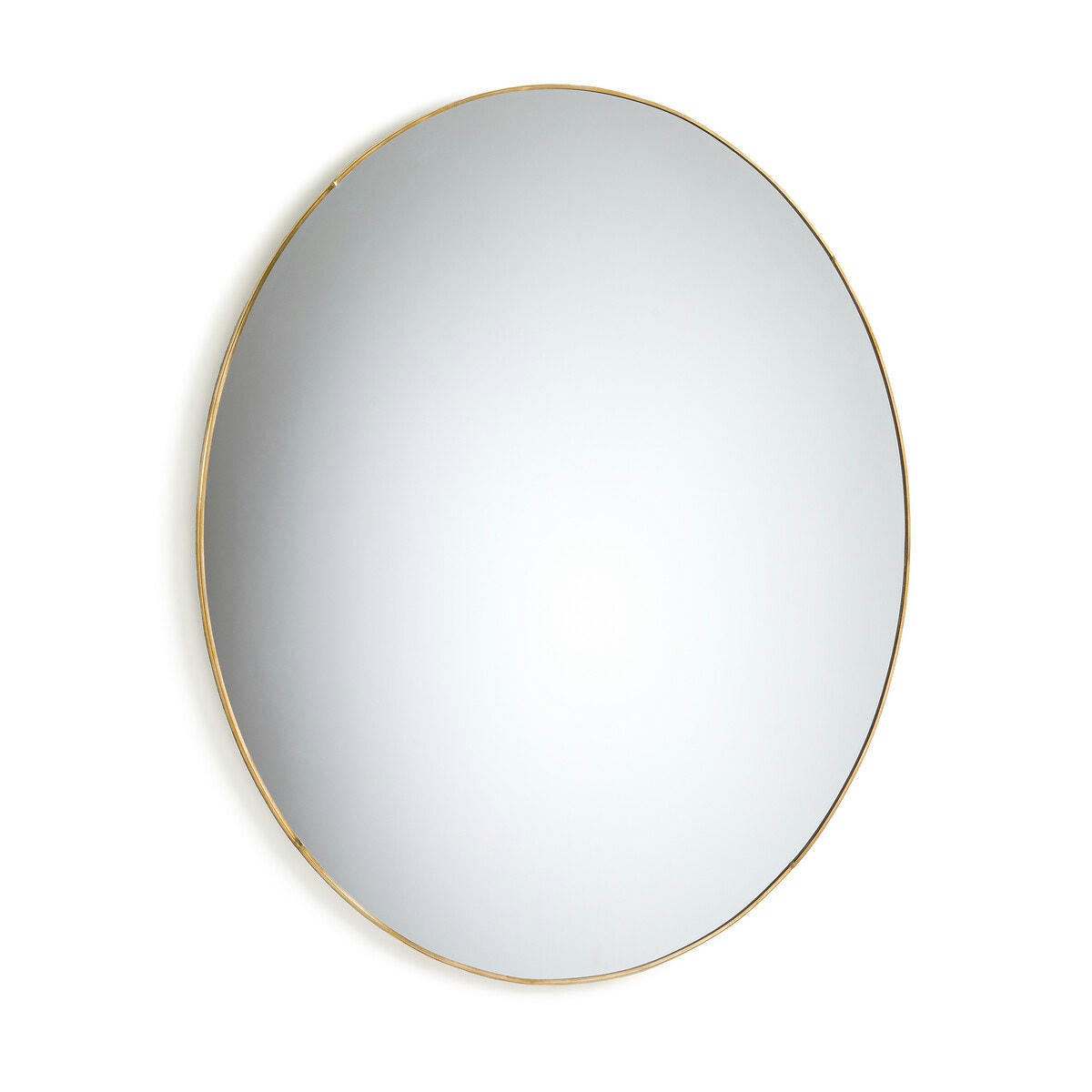 Miroir rond en métal acier Ø 70 cm, Uyova