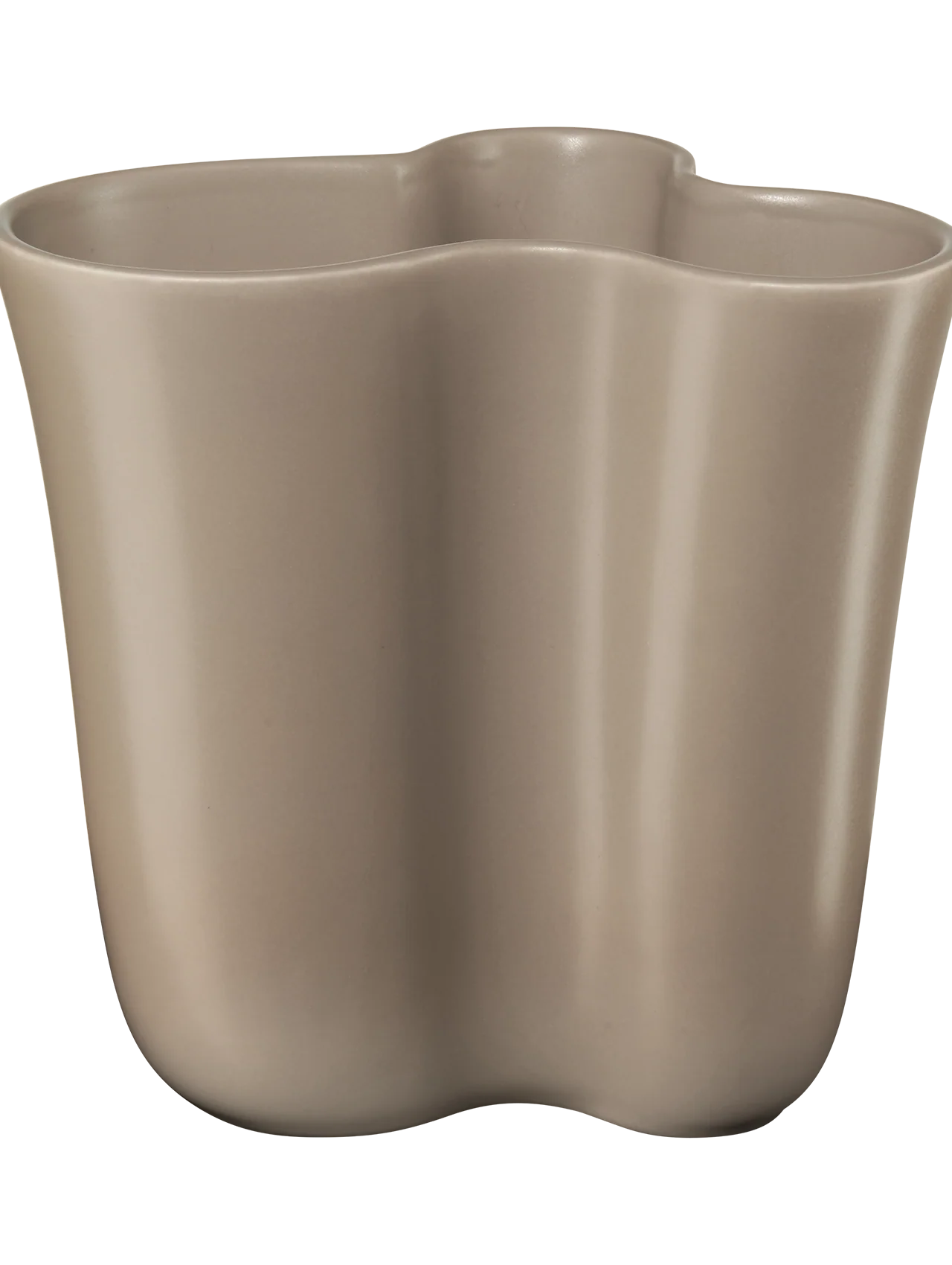 vase, taupe