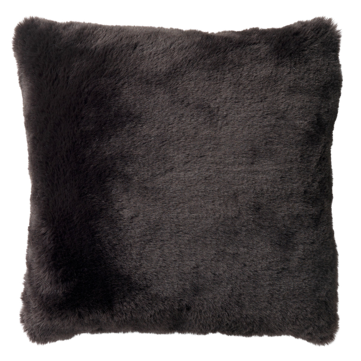 ZAYA - kussenhoes 60x60 cm - bontlook - extra groot - Raven - zwart