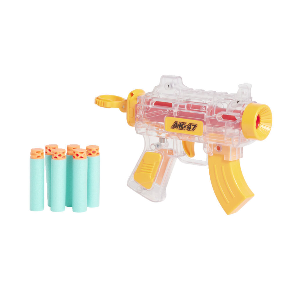 Pistolet miniature avec 6 fléchettes