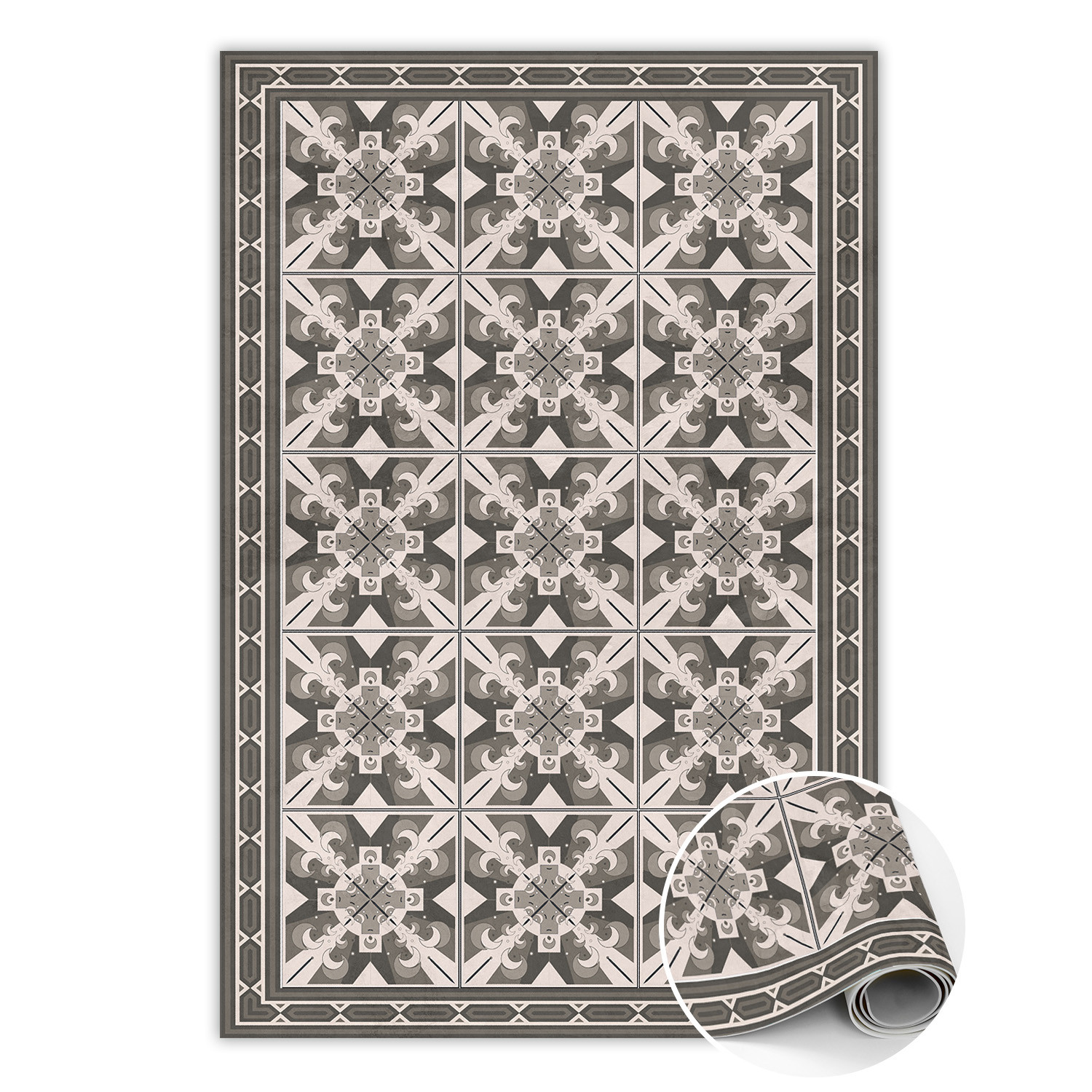 Modny winylowy dywan Geometryczne romby 60 x 90 cm