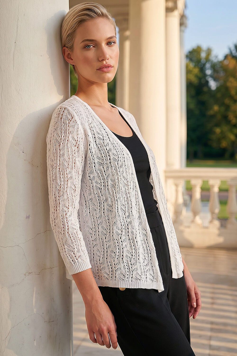 Roman Light Weight Stitch Shrug