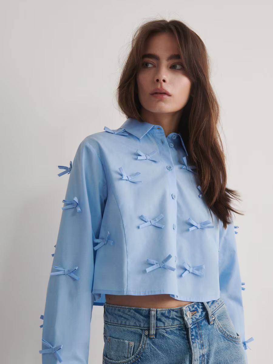 Shirt With Bow Details