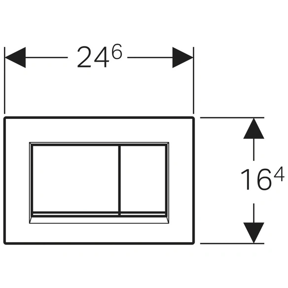 Betätigungsplatte »Sigma 30«, schwarz