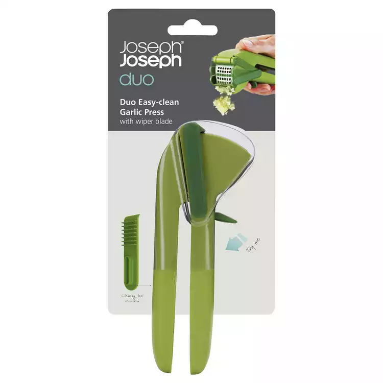 Joseph Joseph Duo Plastic Easy clean Garlic Press - Green