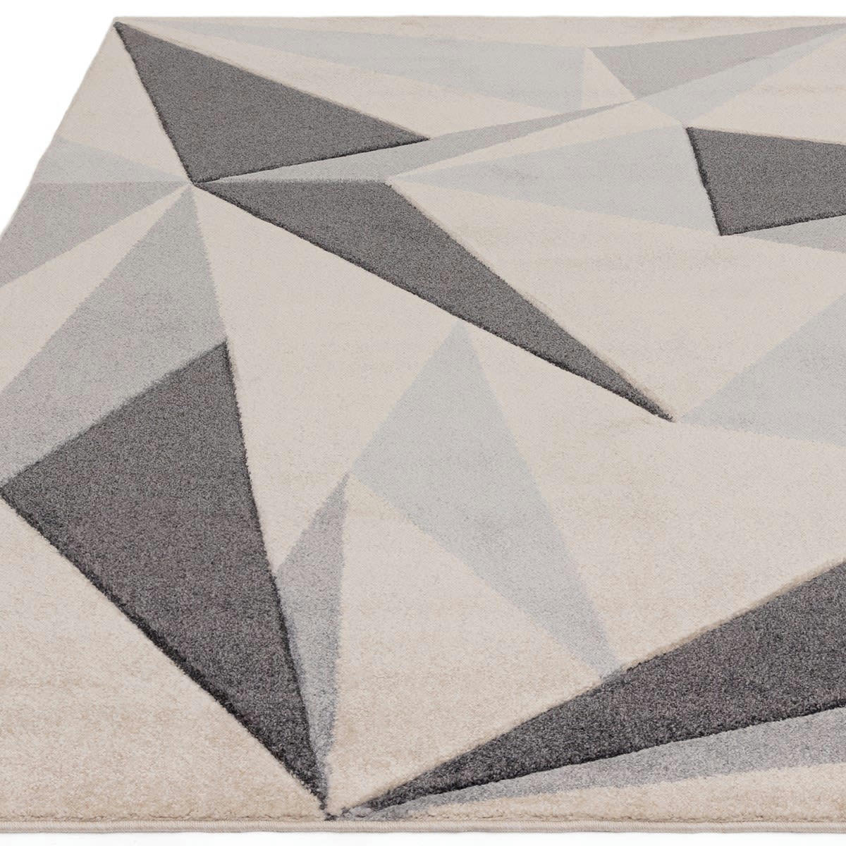 KADEO - Tapis de salon en polypropylène gris 160x230 cm