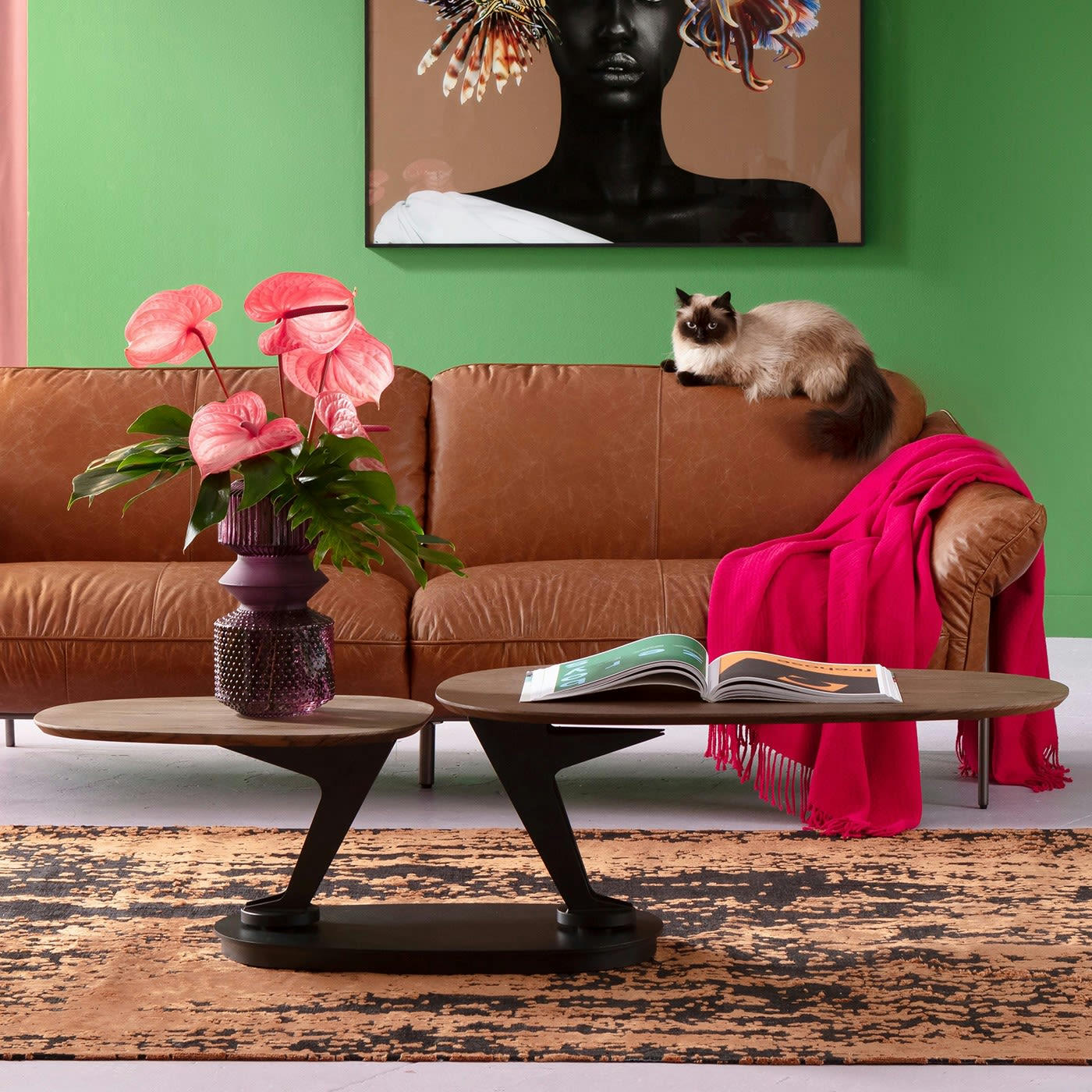 FRANKLIN - Table basse Franklin noyer Kare Design