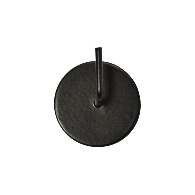 Support rond adhésif noir mat 2 pièces MOBOIS