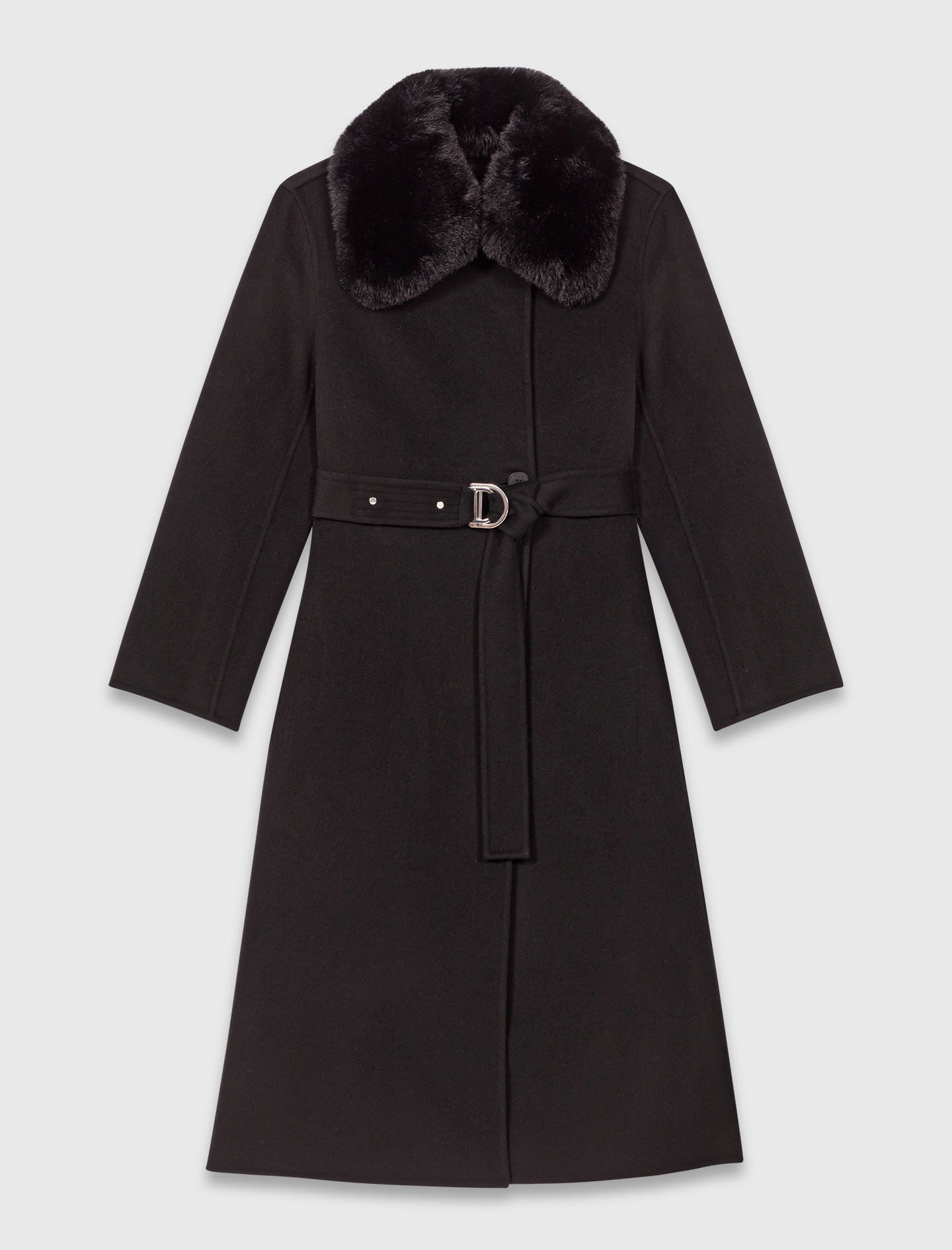 Manteau double face à col amovible