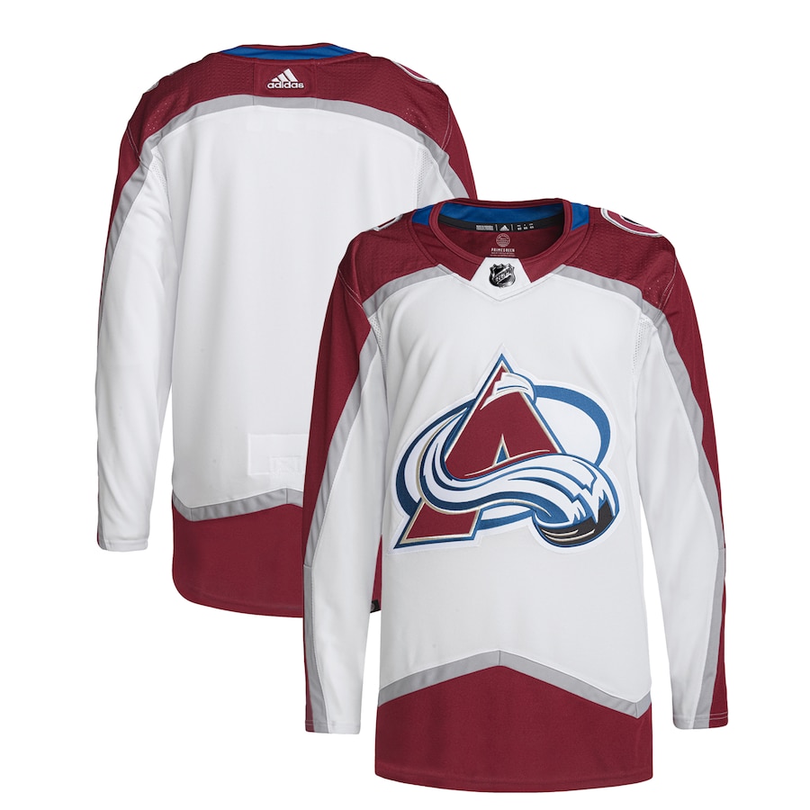 Colorado Avalanche adidas Away Primegreen Authentic Pro Jersey – White