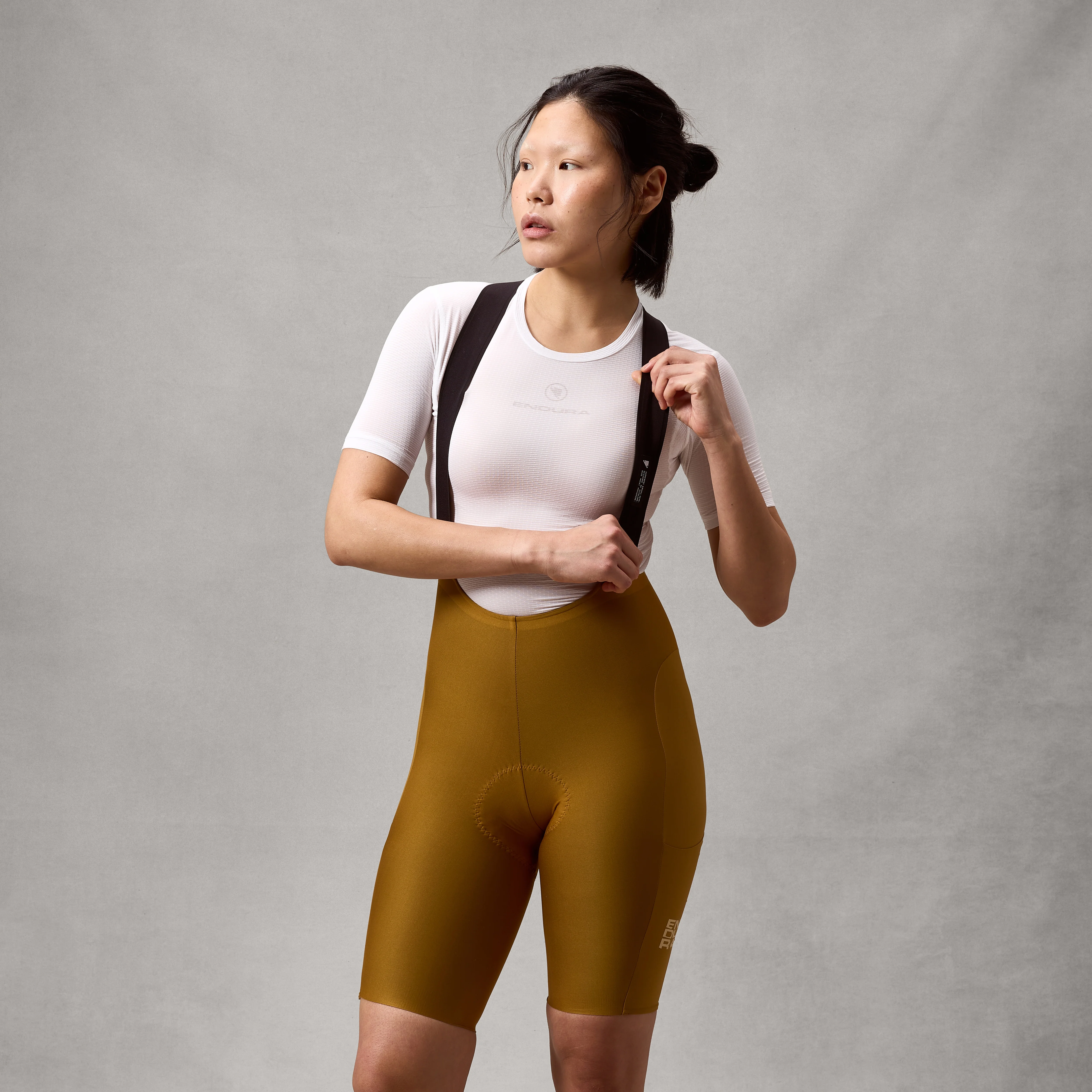 Women's AllTrack Ride Bib Shorts - Trail Bronze