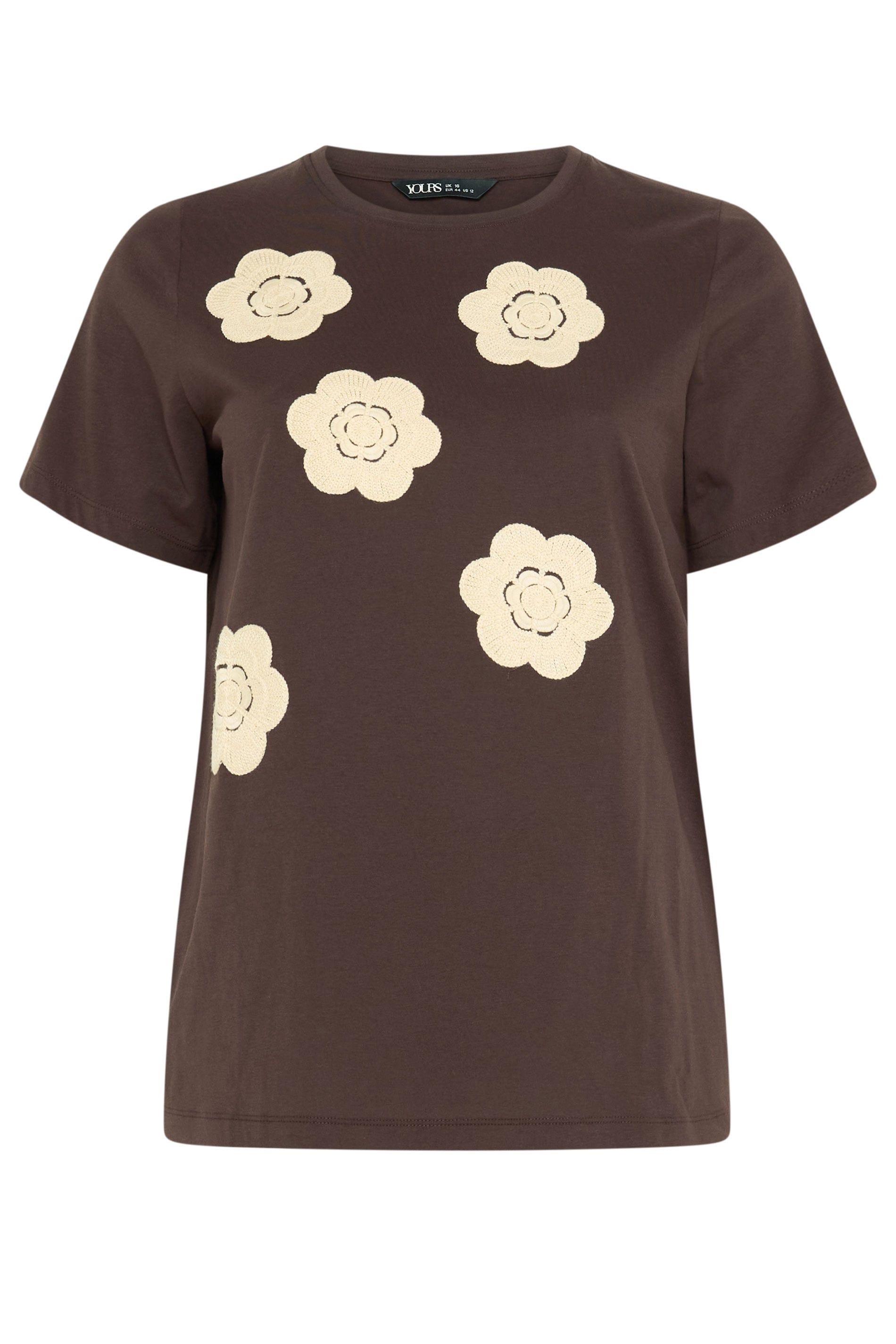 Yours Daisy Applique T-Shirt